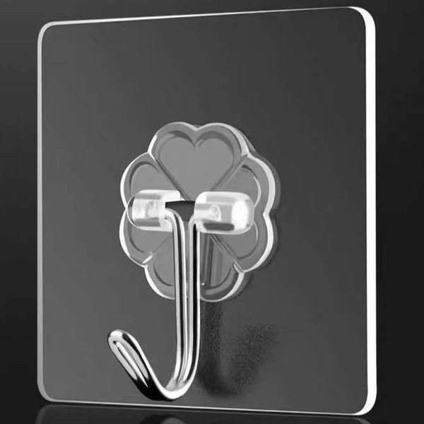 Transparent traceless hook stic