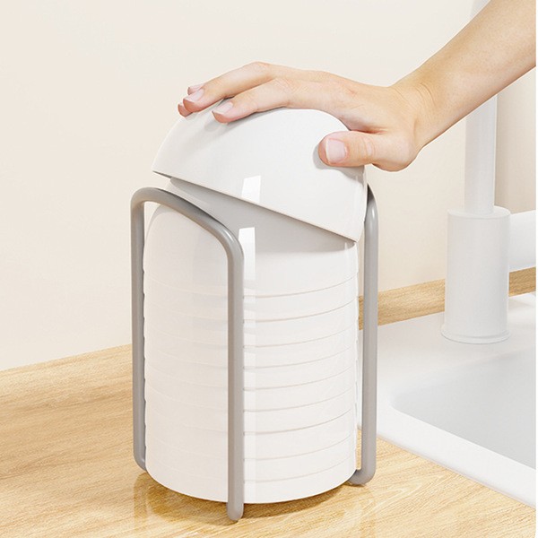 New rotating telescopic bowl rack