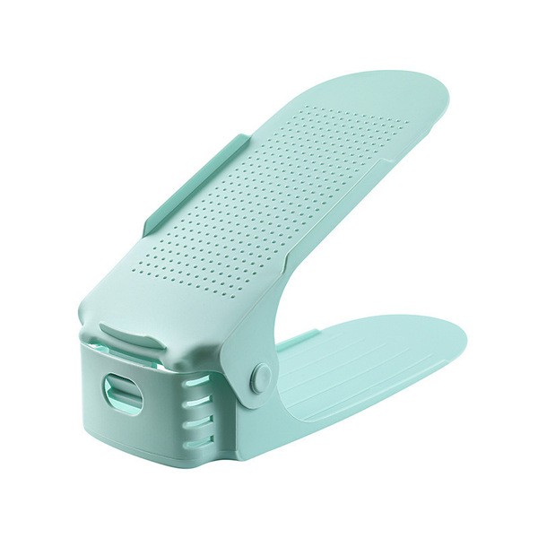 Double-layer thickened adjustable storage shoe rack