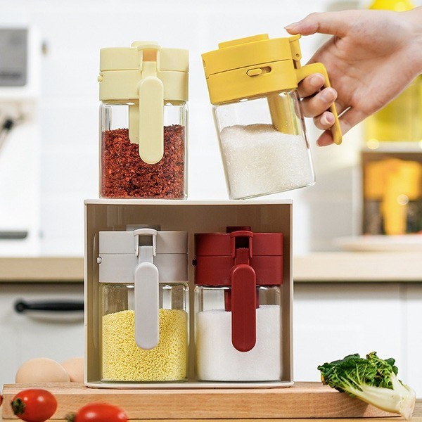 Spice jar grey