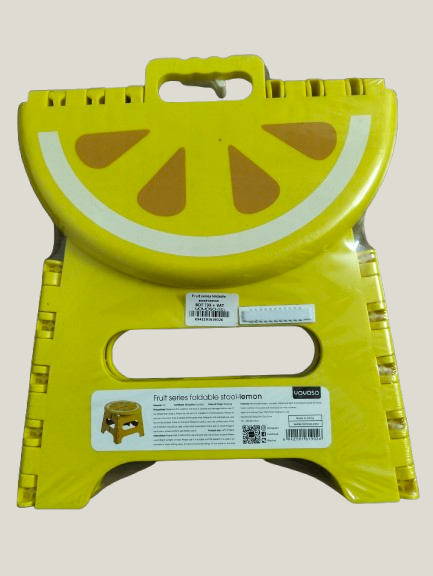 Fruit series foldabel stool- lemon