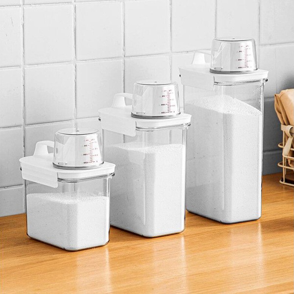 Japanese laundry detergent storage box