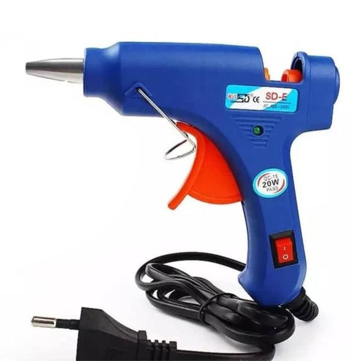 Hot Melt Glue Gun 20Watt With Free 10 Large Sticks